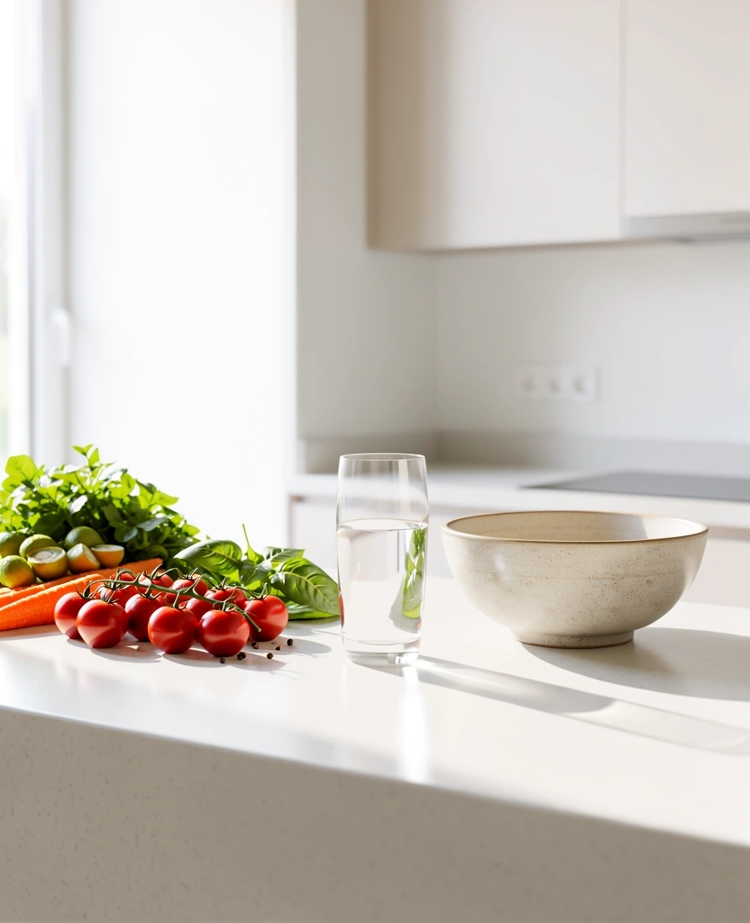 Gesunde Ernährung und frische Zutaten